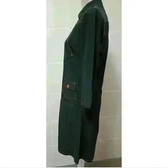 Jean Paul Gaultier Military Midi Zip Up Dress Luxury Designer Jacket Dress - Picture 3 of 8